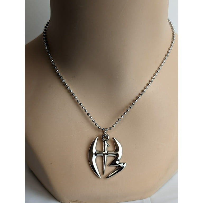 WWE Accessories: Silver Hardy Boyz Matt Jeff Pendant Necklace with