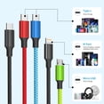 thumbnail image 2 of Cable de carga múltiple USB C de Firsting, 4 en 1, 1,5 m, paquete de 2, 2 of 9