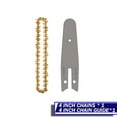 thumbnail image 1 of Landgoo 4 Inch Chainsaw Chain and Guide 1/4 Pitch 0.043"Gauge 28 DRIVE LINKS for Mini Electric Chainsaw Tools, 1 of 7