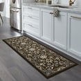 thumbnail image 3 of Maples Rugs Florence Traditional Swirl Brown Washable Hallway Runner Rug, 2' x 6', 3 of 7