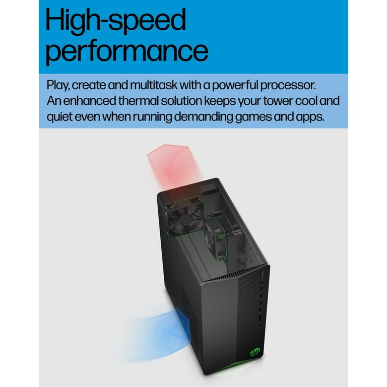 HP Pavilion Gaming Desktop, AMD Ryzen 7 5700G Processor, NVIDIA