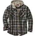 Legendary Whitetails Men's Camp Night Berber Lined Hooded Flannel Shirt Jacket