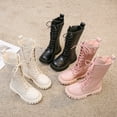 thumbnail image 5 of Kureaily Children Shoes Fashionable Flat Boots Comfortable Soft Sole Leather Children Boots Princess Boots 4-4.5 Years, 5 of 5