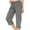 Dark Gray, variant on Women's Petite Athletic Straight Leg Pants With Pockets and Drawstring Cargo Outdoor Hiking Comfort Fit