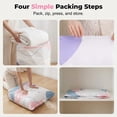 thumbnail image 4 of 2026 Life Space Creator Storage Bags 80% Compression Extra Large Capacity 3D Roll up Vacuum Bags No Pump Needed Seal Bags for Comforters Clothes Blankets Jumbo Bedding Packing Cubes Travel (A*3), 4 of 7