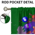 thumbnail image 5 of Billiards Ball Game Window Curtains, Colorful Graffiti Tie-Dye Soundproof Curtains, Noise Reduction Curtains Dust-Proof Easy Clean for Living Room Bedroom Kitchen Dining Room Kid Room-W52xL84in, 5 of 6