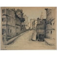thumbnail image 3 of Ferdinand Boberg 14x12 Black Modern Framed Museum Art Print Titled - Rue Saint-Vincent (1925), 3 of 5