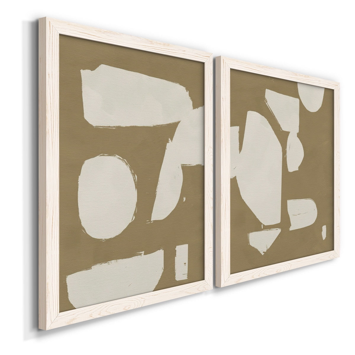 Chunky Abstract I - Premium Framed Canvas 2 Piece Set - Ready to Hang