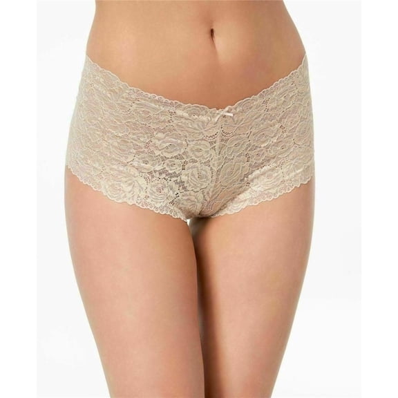 INC International Concepts Womens Signature Lace Boyshort, FRAPPE, M New with box/tags