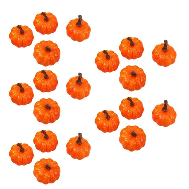 Calabazas de Halloween Vibrantes Accesorios de Decoración de Halloween de Calabaza Divertida Imprescindible Amarillo
