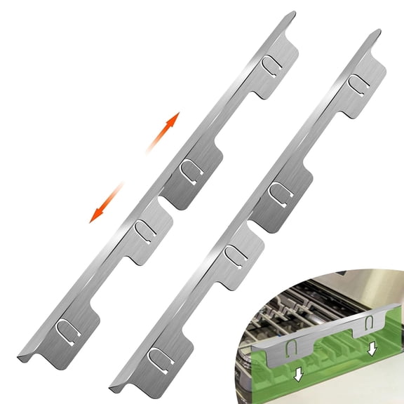 VANROUG 4PCS Stove Gap Covers Stainless Steel, Range Trim Kit, Kitchen Stove Counter Gap Cover, Stove Counter Gap Covers, Stove Gap Filler Retractable Length 13.8" to 27.5"