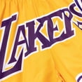 thumbnail image 4 of Women's Mitchell & Ness  Gold Los Angeles Lakers Swingman Big Face 3.0 Basketball Shorts, 4 of 4