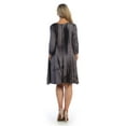 thumbnail image 2 of Ella Samani Women's Plus Size 3/4 Sleeve T-shirt Dress with Pockets on the Side., 2 of 2