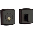 thumbnail image 1 of Baldwin 8285102 Estate Soho Single Cylinder Deadbolt, Oil Rubbed Bronze, 1 of 1