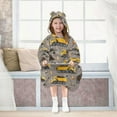 thumbnail image 7 of joogoo Blanket Hoodie for Cartoon Bulldozer Engineering Vehicles Oversize Sweatshirt 3-14 YR L, 7 of 7
