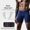 thumbnail image 3 of Men's Boxer Briefs Fly Front with Pouch Athletic Mens Underwear Performance Boxer Briefs for Men Pack, 3 of 8