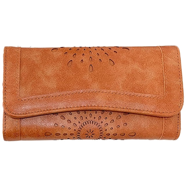 Cartera retro de tres pliegues con ranuras para tarjetas, billetera para estudiantes, tipo clip: estilo 2;