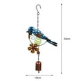 thumbnail image 5 of Eoperou Colorful Bird Flower Wind Chime with Aluminum Tubes/Bell Glow-in-the-dark Ball Hook Garden Patio Outdoor Decoration Metal Hanging Wind Bell Pendant Birthday Gifts, 5 of 8