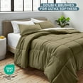 thumbnail image 5 of Bare Home Down Alternative Comforter Set - 2-Pieces - All Seasons - Twin/Twin-XL, Olive, 5 of 7