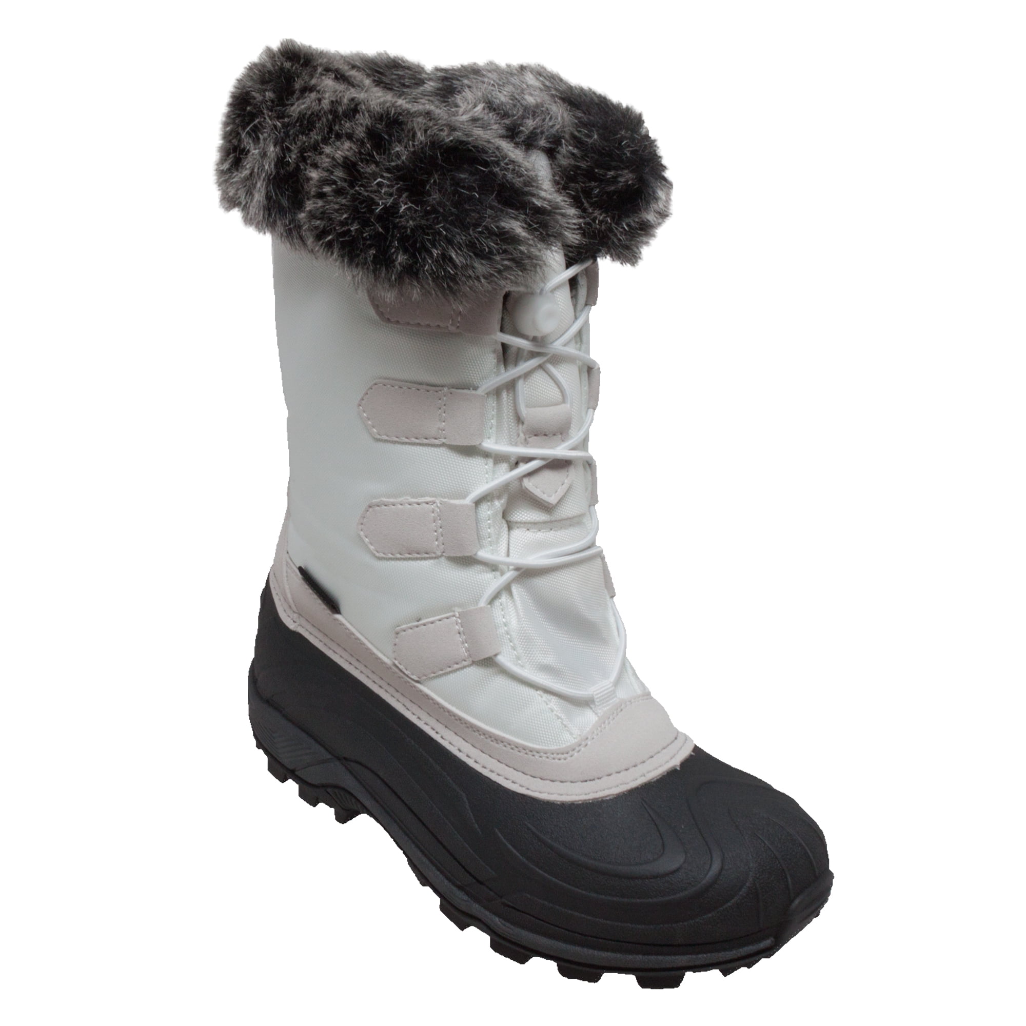 Women's Nylon Winter Boots White - Walmart.com