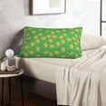 thumbnail image 6 of Lsque Pumpkin Leaves Pattern Pillow Case – Soft & Cozy Throw Pillow Cover, Hypoallergenic Cushion Case for Sleeping Women with Envelope Closure-14"x20", 6 of 6