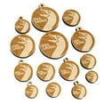 thumbnail image 1 of Goose Evil Laugh Wood Mini Charms Shapes DIY Craft Jewelry - No Hole - 25mm (7pcs), 1 of 7