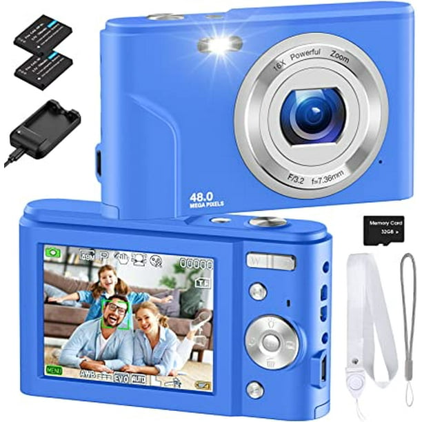 Digital Camera, Autofocus FHD 1080P 48MP Kids Vlogging Camera with 32GB