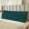 thumbnail image 2 of Fotbe Black And Teal Checkerboard Funda para Almohada Corporal con Diseño, Funda de Microfibra Ultrasuave de 20x54 Pulgadas, Ropa de Cama Elegante, 2 of 7
