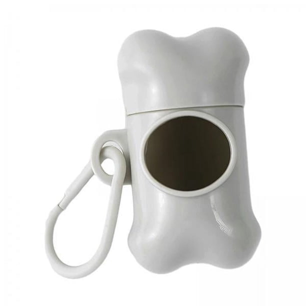 Dispensador de bolsas para excrementos de mascotas Yuyangstore gris 2 piezas
