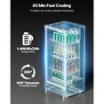 thumbnail image 2 of KFFKFF Commercial Merchandiser Refrigerator Single Glass Door 5.7Cu ft , Display Beverage Cooler Merchandiser, 2 of 8