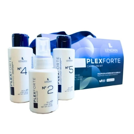 Lendan Plex Forte Carry-On Kit - No. 4 Shampoo 70ml   No. 5 Conditioner 100ml   No. 2 Bond Filler 100ml