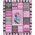 thumbnail image 3 of Nurse Blanket Nurses Week Gifts for Women Girls Mom Wife Practitioner Appreciation Birthday Christmas Halloween Presents Nursing School Graduation Plush Throw 50"x60", 3 of 6