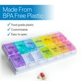 RMS Daily Pill Organizer, Weekly Medicine Reminder, BPA Free, Morning ...
