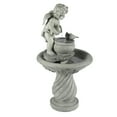 thumbnail image 5 of LuxenHome 34" Resin Cherub Angel Outdoor Water Fountain, Garden Water Feature Decor, 5 of 11