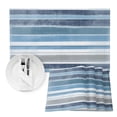 thumbnail image 7 of Nordic Blue White Geometric Stripes Placemats Set of 4,Wipeable Washable Table Mats for Dining Tables,Gradient Abstract Art Place Mats for Kitchen Event Party Tabletop Decor, 7 of 7