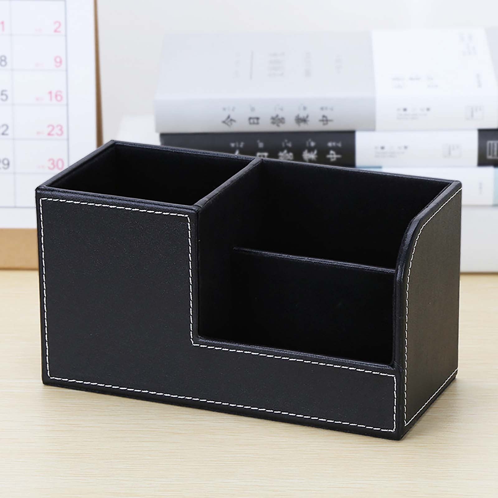 Boîte de Rangement en Plastique, Boîte de Rangement pour Papeterie de Bureau Créative Porte-Stylos de Bureau Grande Capacité, Boîte de Stylos