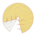 thumbnail image 3 of Kll Yellow Gingham Christmas Tree Skirt 30",Party Decorations Farmhouse For Christmas Decorations Holiday Party, 3 of 8