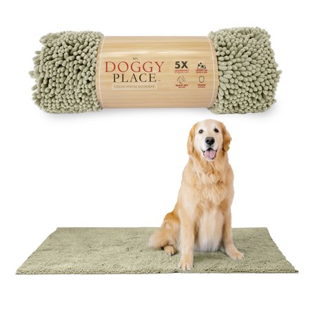UPC: 0713382417266 | My Doggy Place Microfiber Dog Door Mat  Washable Dog Mat for Muddy Paws