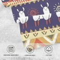 thumbnail image 4 of SKYSONIC Ethnic Llama Patterned Hand Towels 2 PCS, Cotton Bath Towel for Drying Face Hands Body ,Absorbent Lightweight Towels for Bathroom Ktichen Travel Gym, 16"x28", 4 of 7