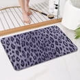 thumbnail image 4 of Leopard Pattern Purple Bathroom Rugs Mat,Non Slip Microfiber Bathroom Rug,Rubber Backing,Soft Bathroom Mats for Bathroom Floor,Tub and Shower,17x27in(43x68cm), 4 of 5