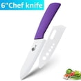 thumbnail image 1 of Ceramic Knife 6-inch Kitchen Knife Rust Proof Chef Knife with Blade Cover and Soft-Grip Handle Vegetable Fruit Meat Slicing Cutter, 1 of 6
