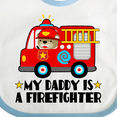 thumbnail image 4 of Inktastic Fireman Daddy is a Firefighter Boys or Girls Baby Bib, 4 of 4