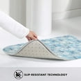 thumbnail image 4 of Dragonfly Flower Light Blue Front Door Mat, Indoor Mats for Bedroom Bathroom Kitchen, Floor Mat Non-Slip, Soft Carpet Floor Cover Machine Washable Entryway Mat - 20x31.5in, 4 of 5