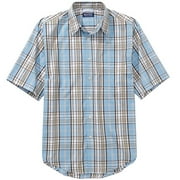 Big Men's Wrinkle-Resistant Broad Plaid Shirt