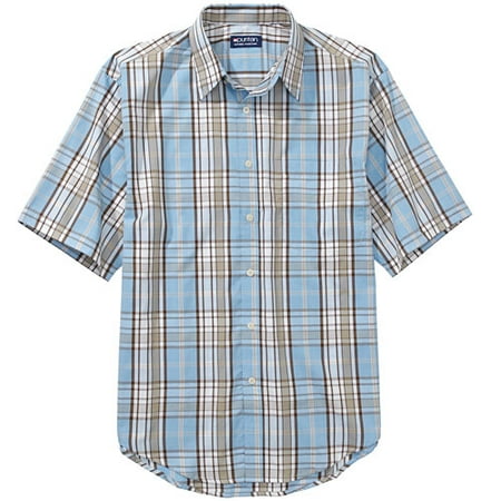 Big Men's Wrinkle-Resistant Broad Plaid Shirt