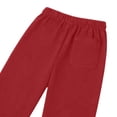 thumbnail image 4 of YOIAVIAOY Summer Pants for Women Dressy Wide Leg Linen Pants High Waist Casual Palazzo Pant Drawstring Beach Trousers Red S, 4 of 9