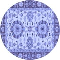 thumbnail image 1 of Ahgly Company Indoor Round Oriental Blue Traditional Area Rugs, 8' Round, 1 of 4