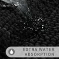 thumbnail image 6 of Bathroom Rug Mat, Non Slip Quick Dry Bath Mats, Extra Thick and Super Absorbent Bath Rugs, Luxury Microfiber Chenille Plush Fluffy Washable Soft Shower Carpet for Floor, 24" x 17", Black, 6 of 6
