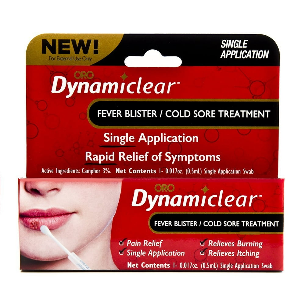 Cold Sore Fever Blister Single Use Treatment By Dynamiclear For Rapid Relief Of Herpes Outbreak 0290