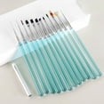 thumbnail image 2 of Happydeer Nail Art Brush Soft Bristles Grip Comfortable Long Handle Draw Lines Plastic DIY UV Gel Brushes Painting Pens Nail Supplies, 2 of 13